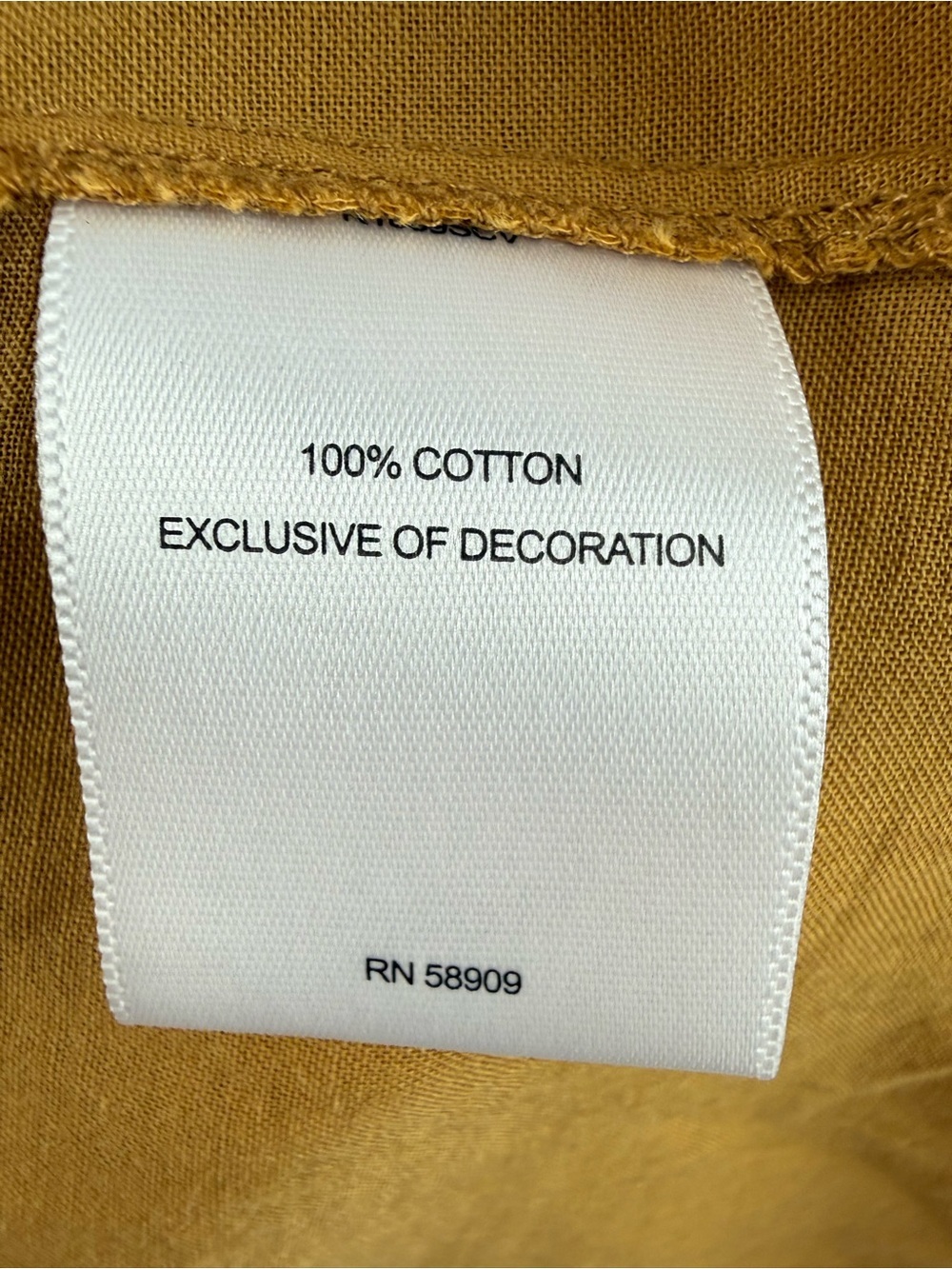 A Loves A Mustard Eyelet Embroidered Ruffle Boho Peasant Top Large Cotton - Picture 5 of 6